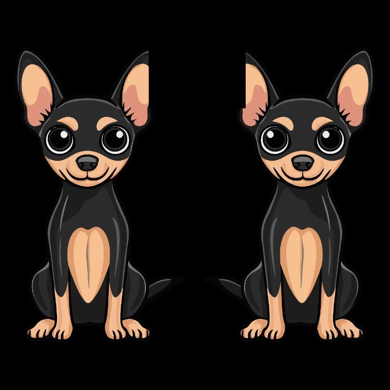 Pinscher Hund Comic
