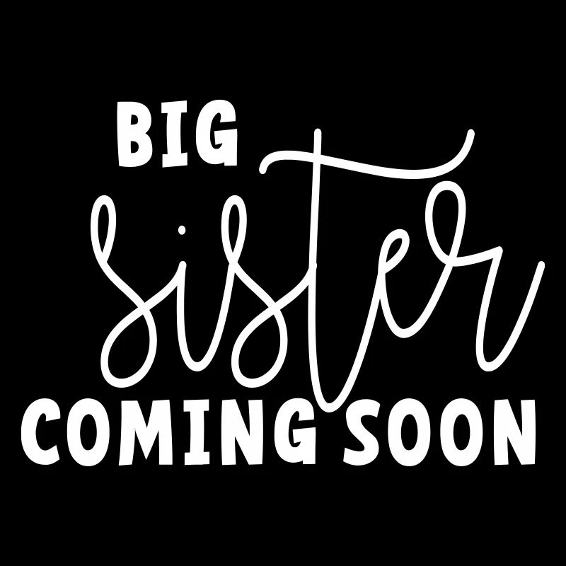 Große Schwester kommt bald. Wird bald große Schwester sein