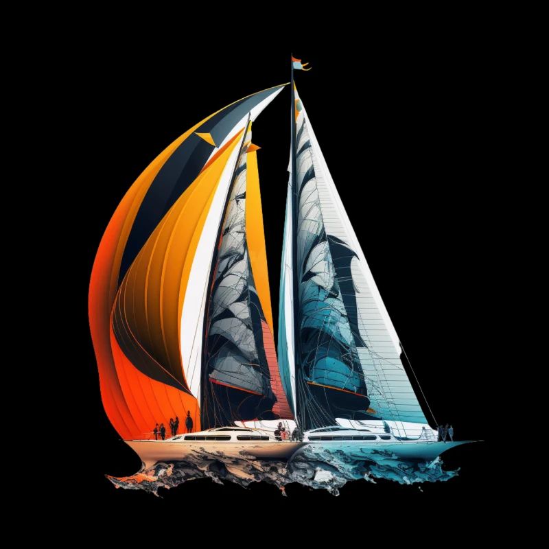 Sailing ships at a regatta