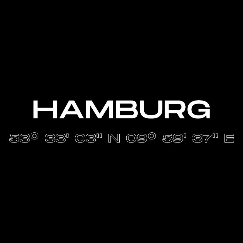 les coordonnées de Hambourg