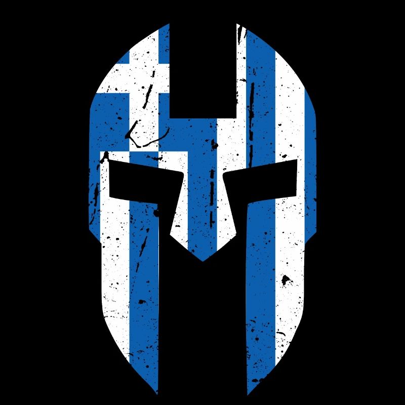 Grece Drapeau Hellas Spartiates Cadeau