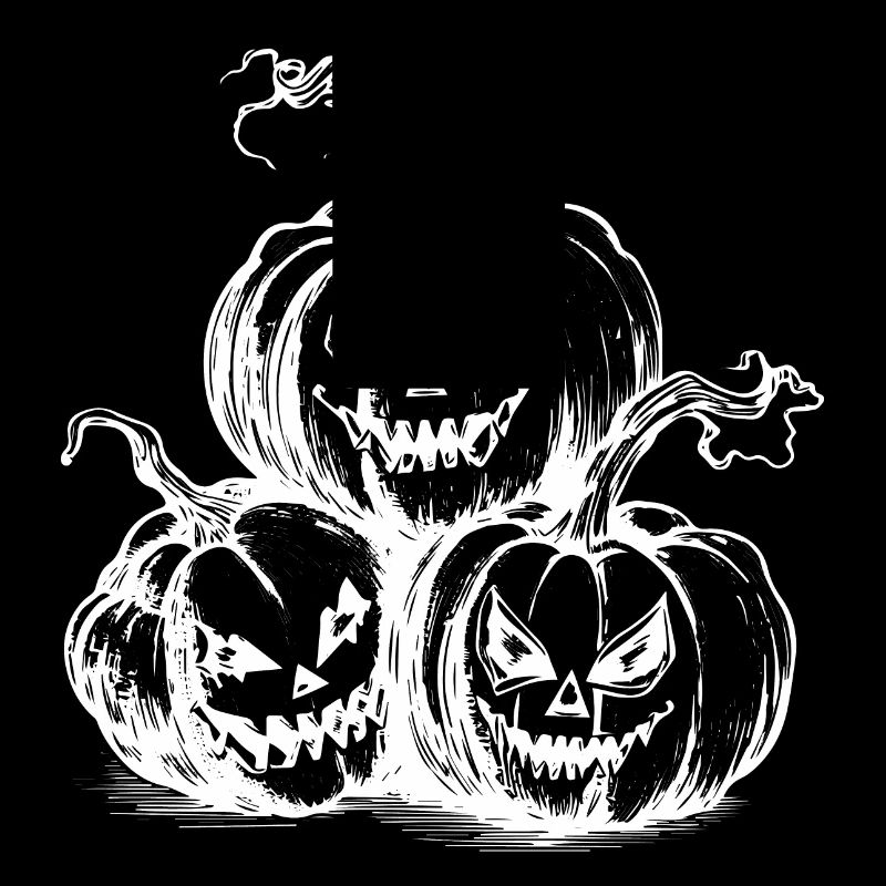 Pumpkins evil grimace