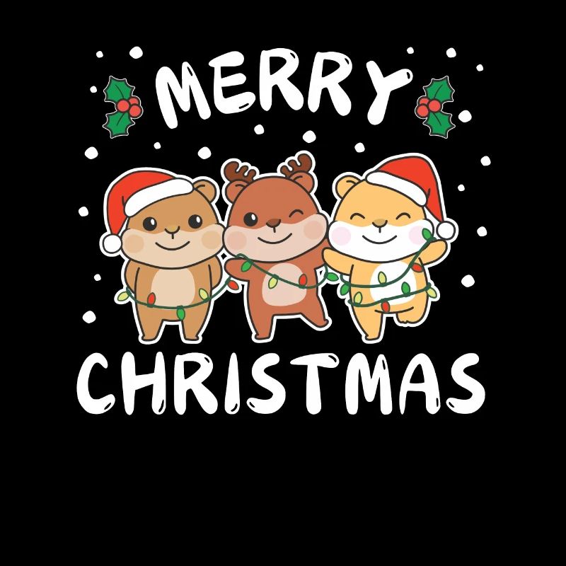 Joyeux Noël Hamster mignon Noël