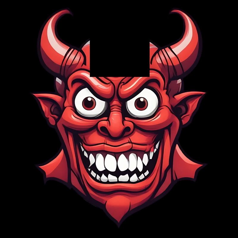 Halloween Demon Devil Head