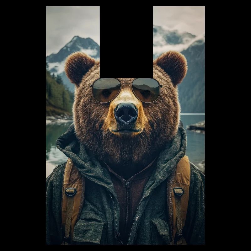 Cooler Wanderbär Entdecker