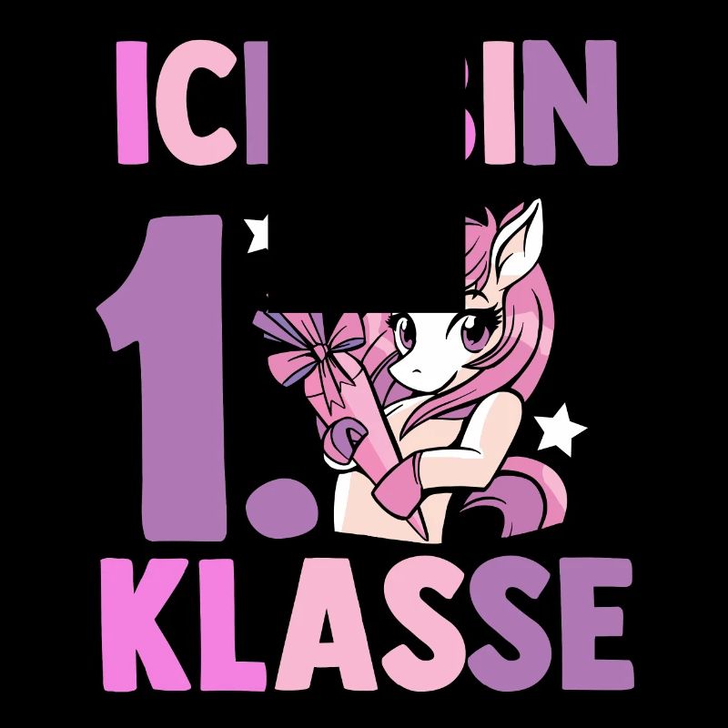 Licorne Enfant De Première Année Début De L’école Einschu