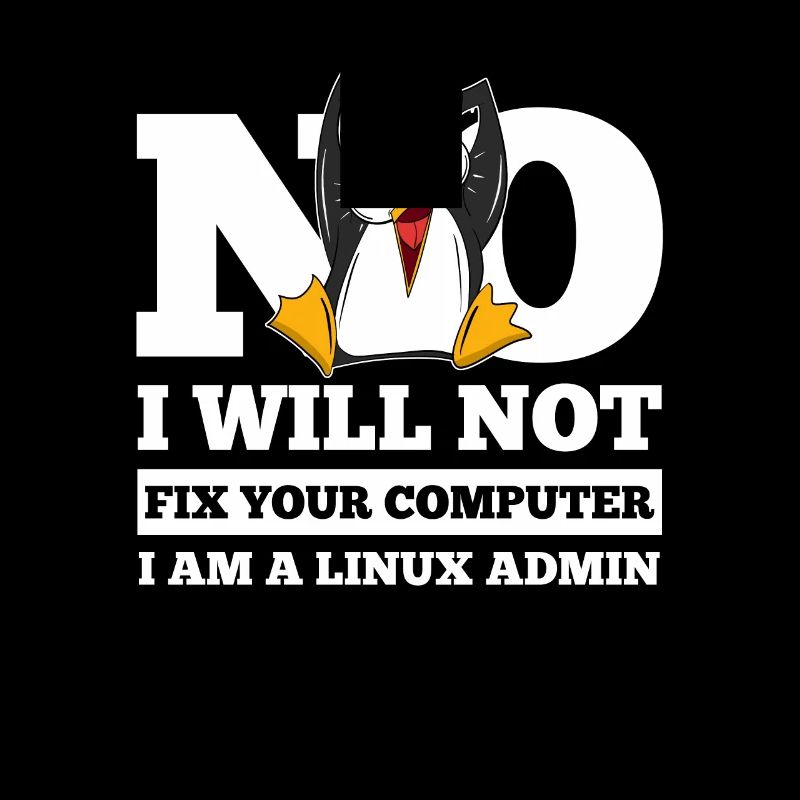 Correction de l'ordinateur Linux SysAdmin Hacker Coder Penguin