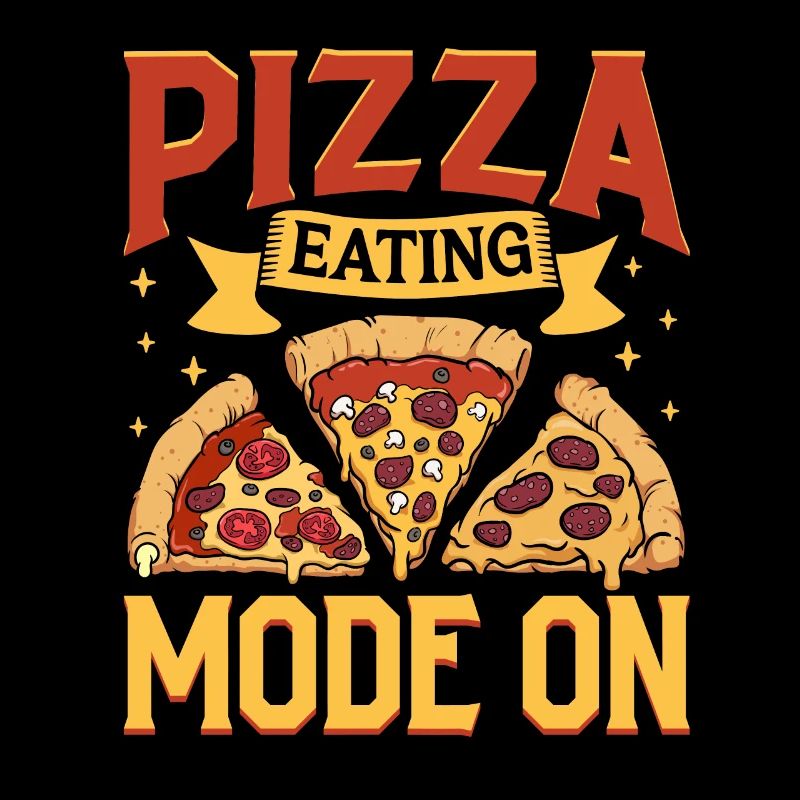 Pizza Eating Mode On - Pizzabäcker