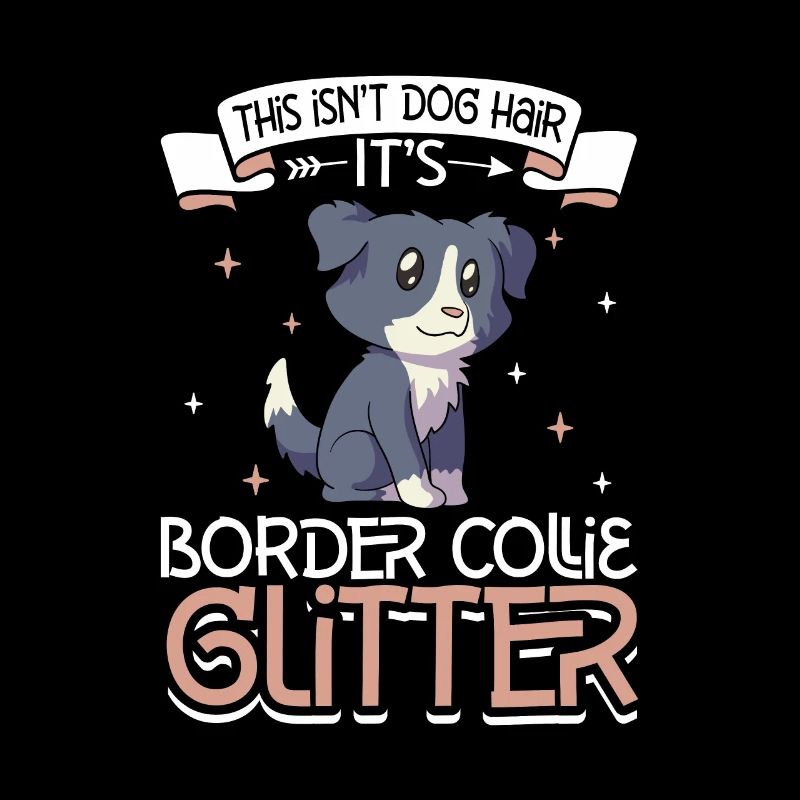 Border Collie Glitzer