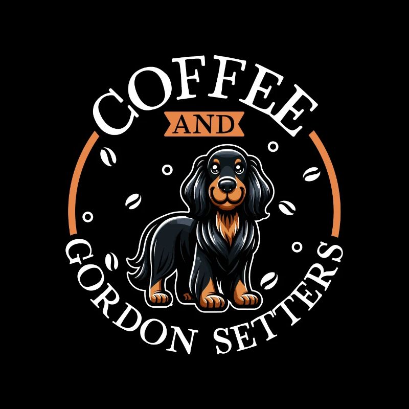 Coffee and Gordon Setter