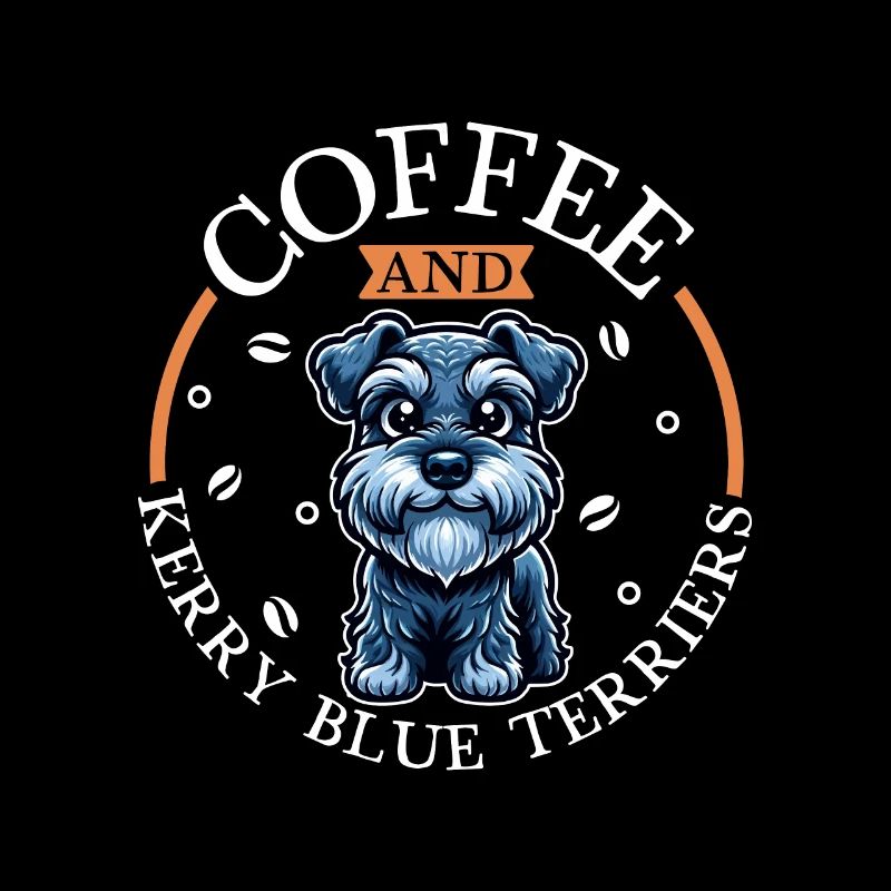 Café et Kerry Blue Terrier