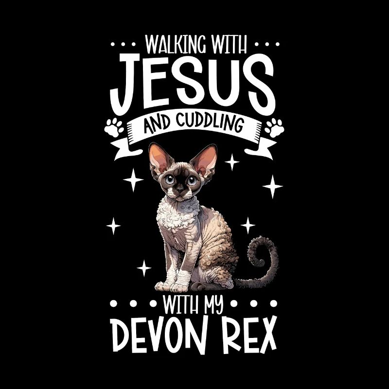 Jésus et mon Devon Rex
