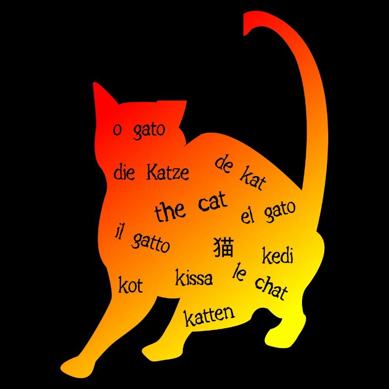 Multilingue 'Cat' - Design créatif