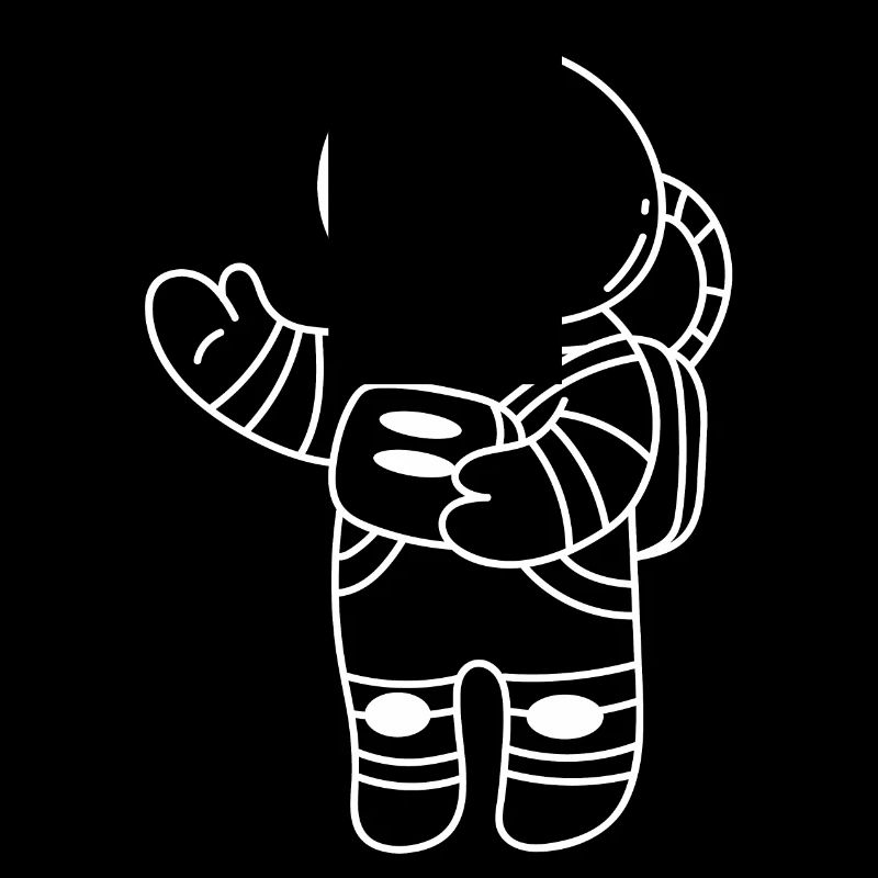 Espace d’astronaute mignon