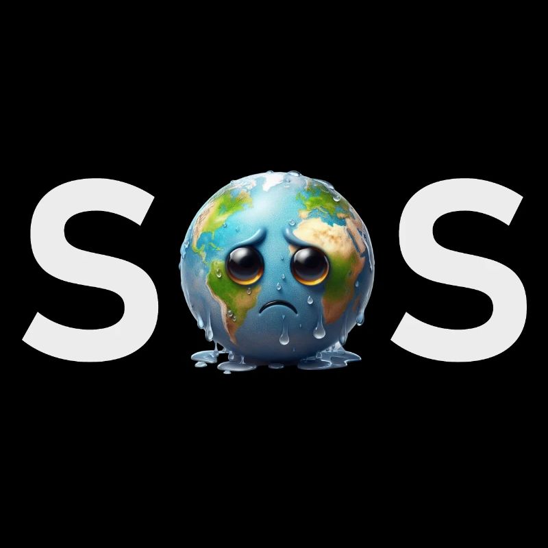 SOS - Weeping Sad Earth Climate Change