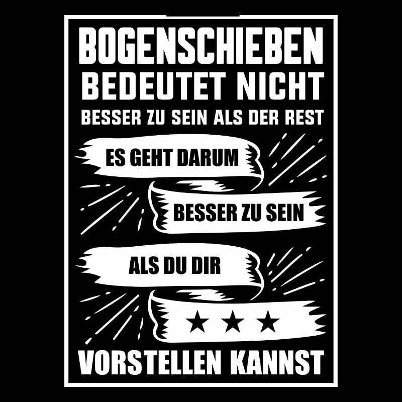 Bogenschießen T-Shirt Pfeil Bogen Armbrust Geschen