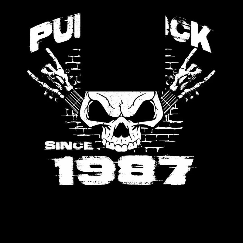 Punk Rock Since 1987 - Skull Rock Hands 37th