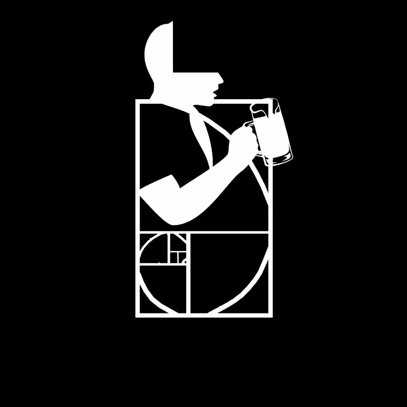 Golden section Beer drinker Funny geometry