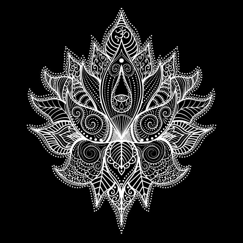 Mandala fleur de vie bouddhiste indienne