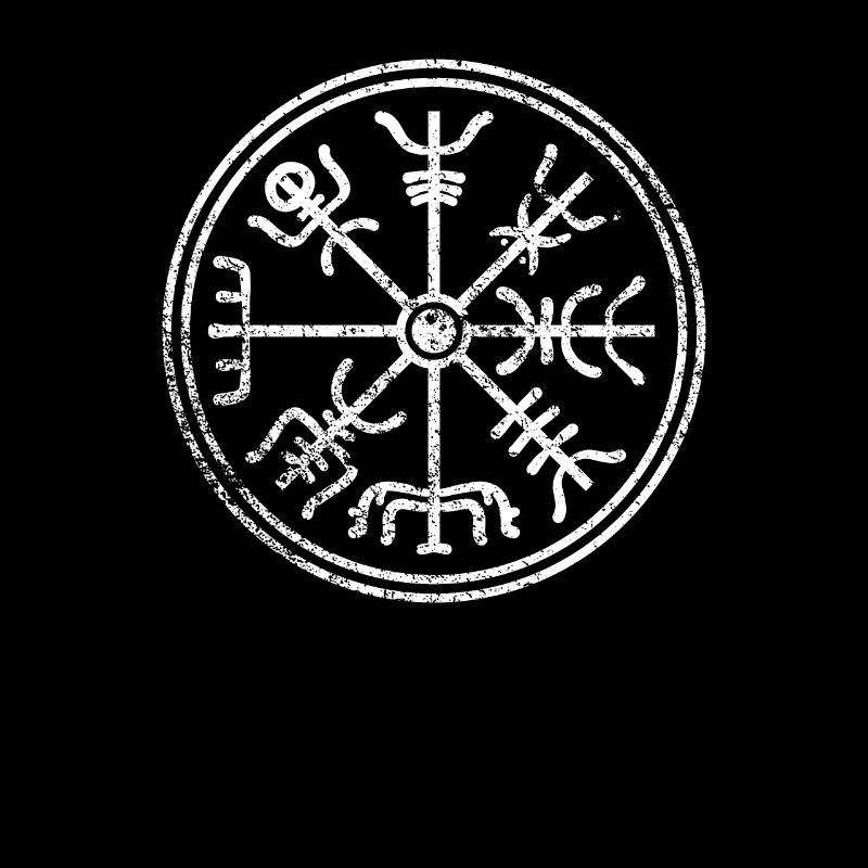 Wikinger Kompass Symbole Zeichen