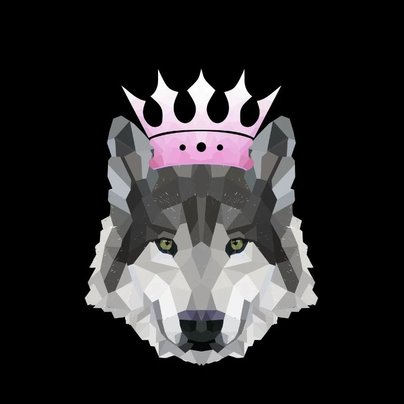 Krone POLYGON WOLF Husky Wölfe Rudel
