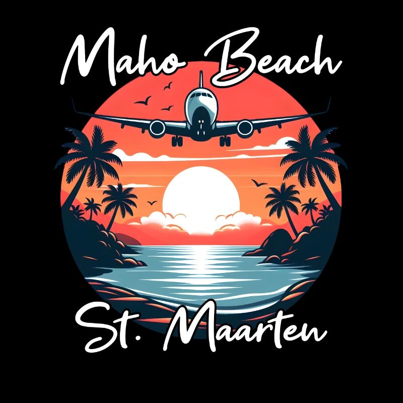 Spectacle d’avions au-dessus de la plage de Maho