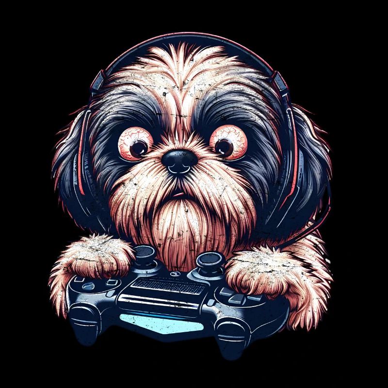 Cool Design for Shih Tzu and Computer Games