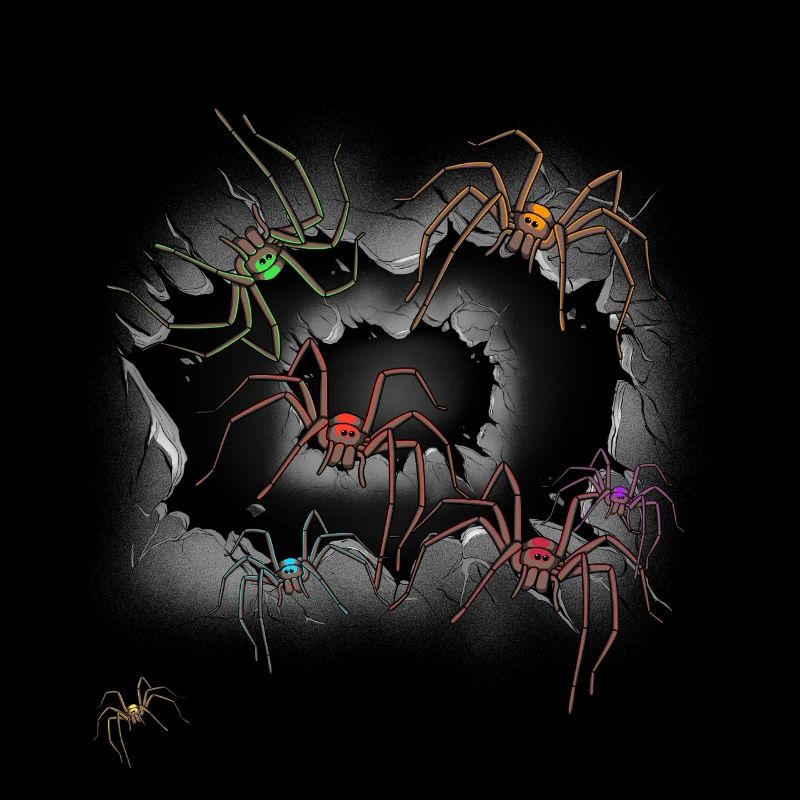 Araignées d’Halloween Araignées Araignées Phobie