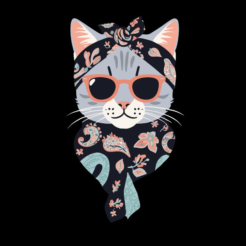 Mignon Chat Maman Cat Amant Maman Style