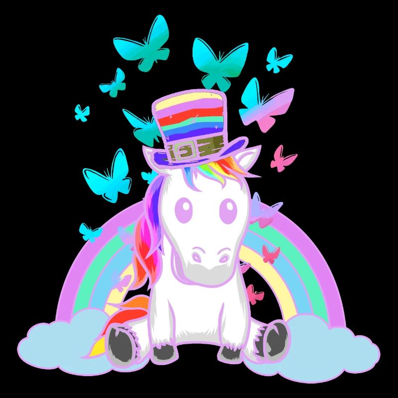 80er 90er Regenbogen Einhorn Einhörner Vintage
