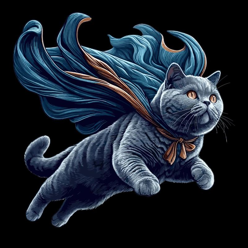 Super Chat BKH Bleu Cadeau