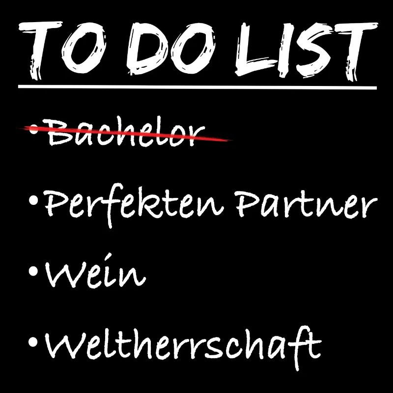 To do liste Bachelor Abschluss feier Kostüm
