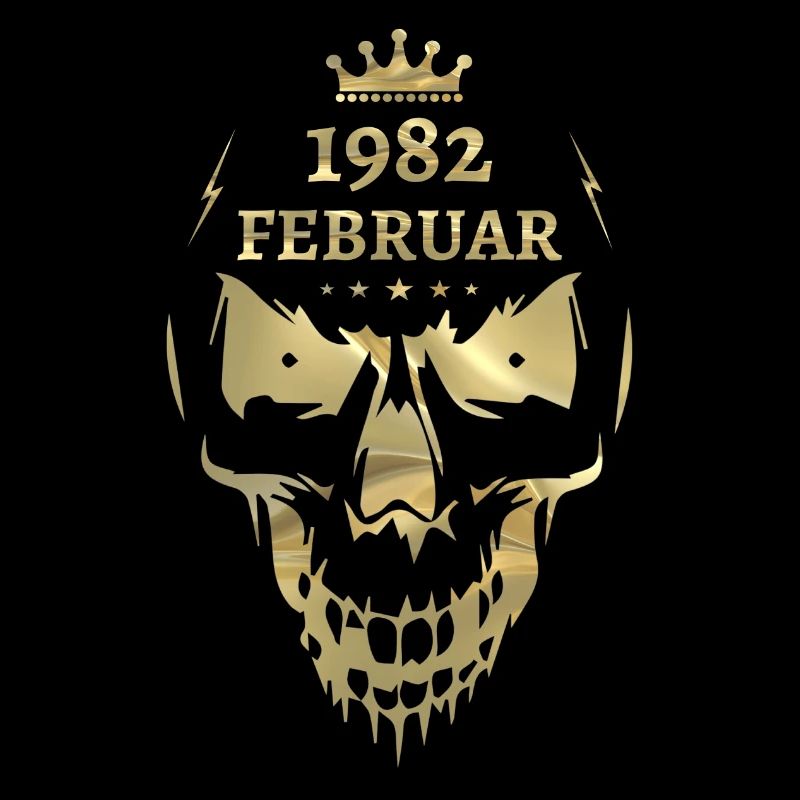 Février 1982 Skull Gold