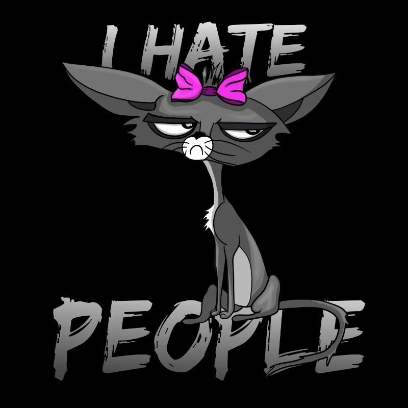 Cat I hate people with bow