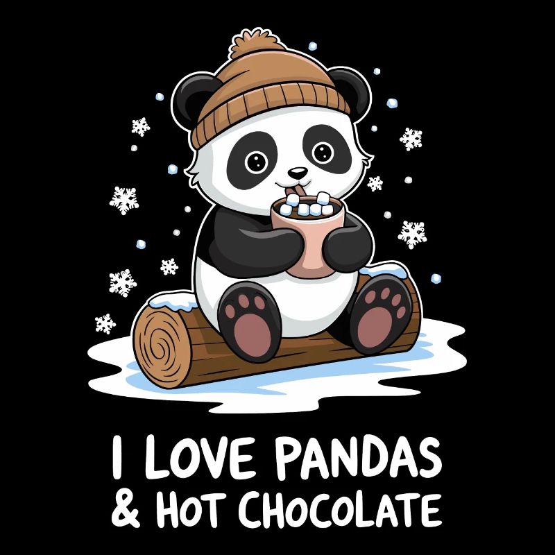 J’adore les pandas et le chocolat chaud
