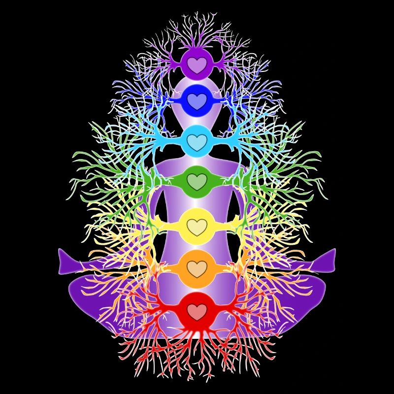 Chakras with their roots
