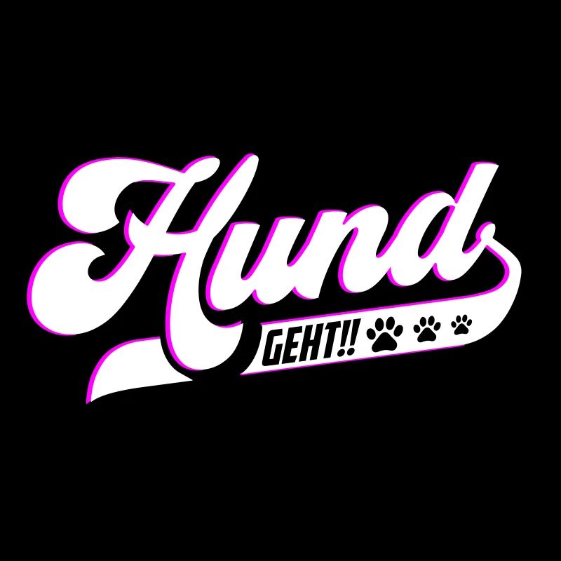 Die mit dem Hund geht | Farben änderbar