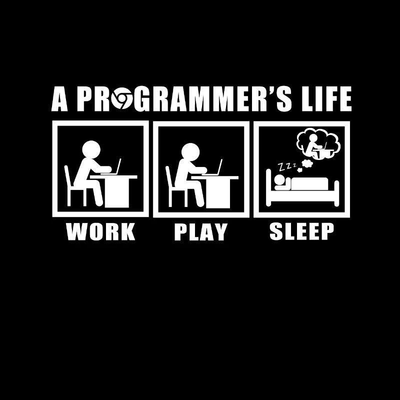 Das Leben eines Programmierers Spruch Geschenkidee