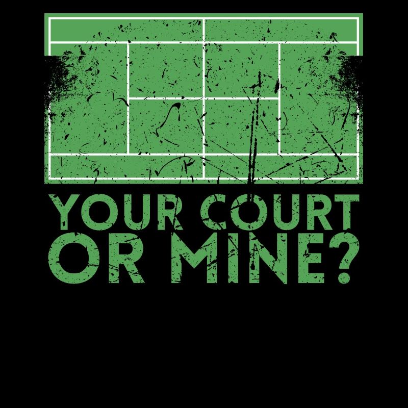 Ihr Platz- Oder Minendesign Für Tennisspieler Oder