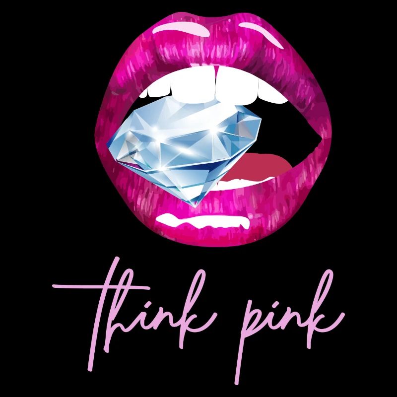 Think pink Diamant Mund Geschenkidee