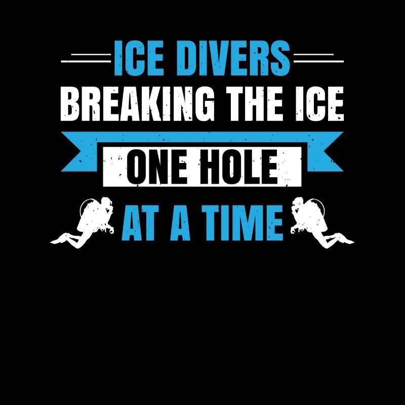 loons breaking the ice hole by hole,