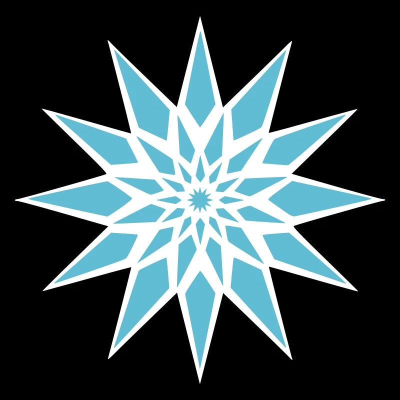 Cristal de glace étoilée