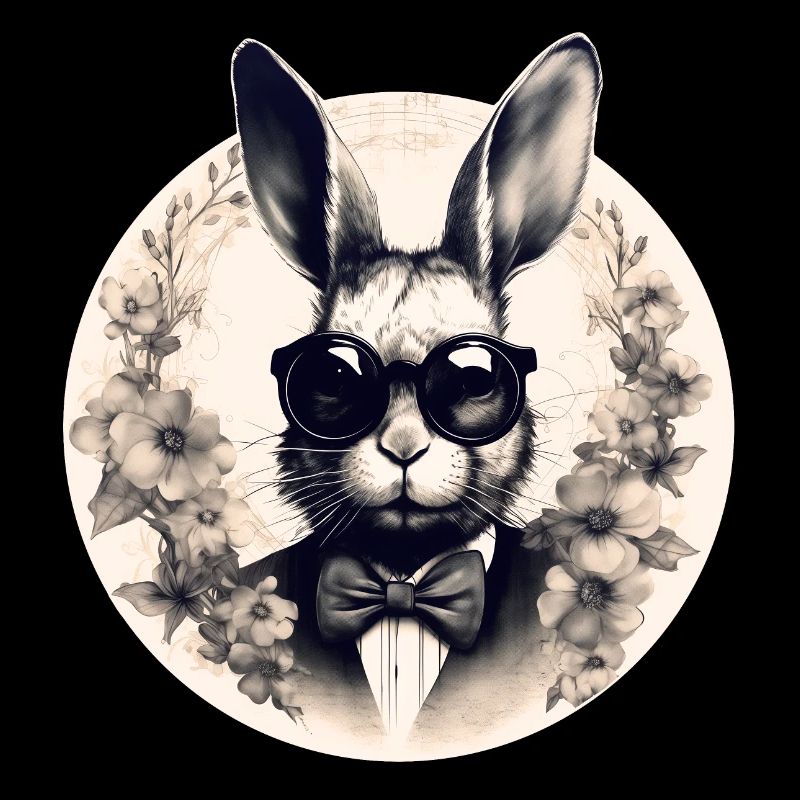 Lapin cool avec des lunettes de soleil