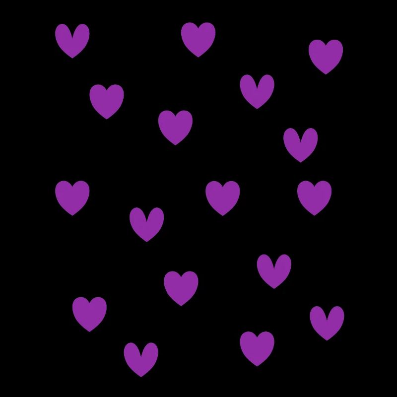Cœurs violets