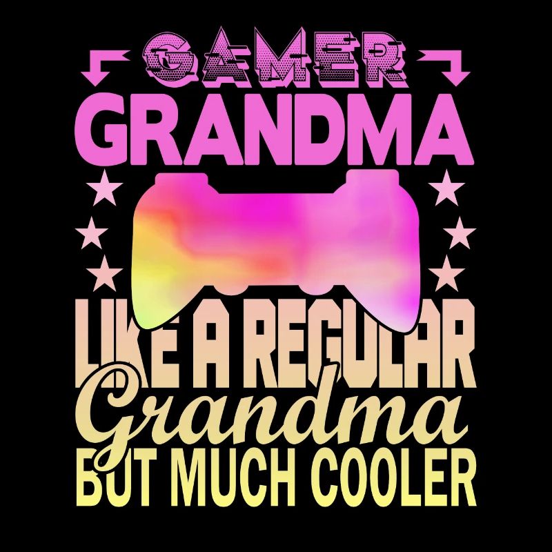 Grand-mère joueuse