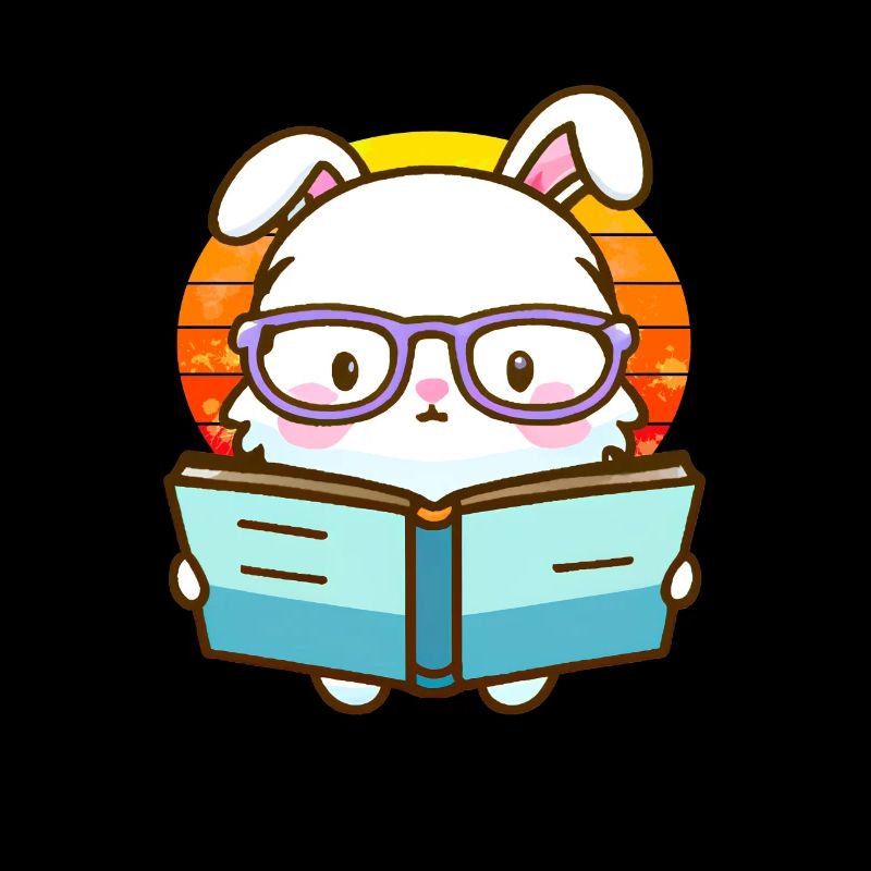 Bücherwurm-Hase