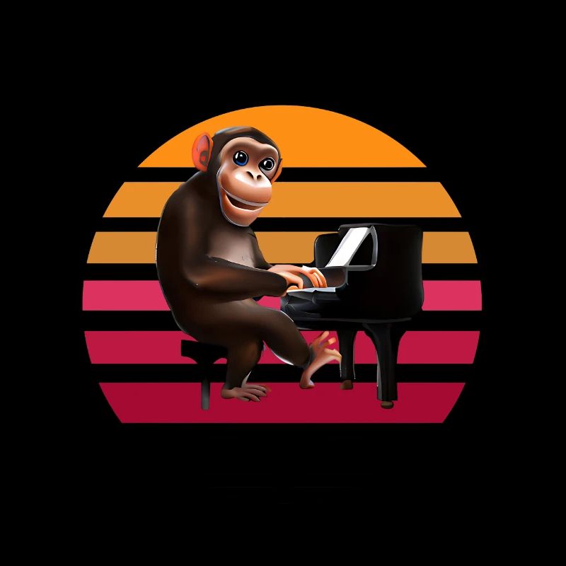 Singe au piano