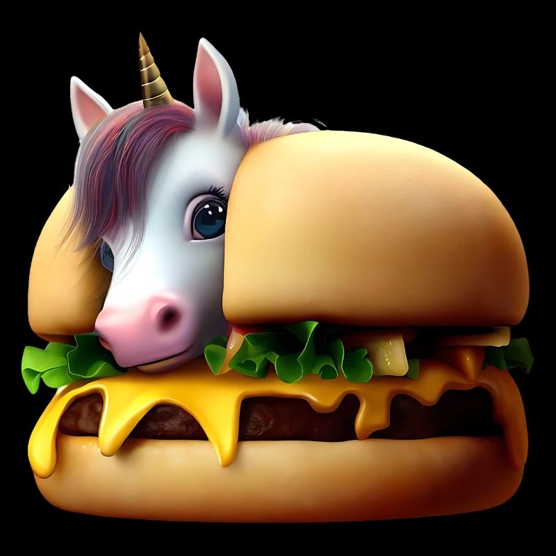 Unicorn Cheeseburger