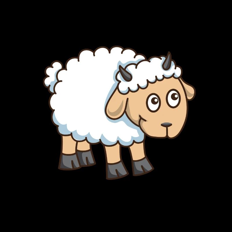 Funny sheep ram farm shepherd