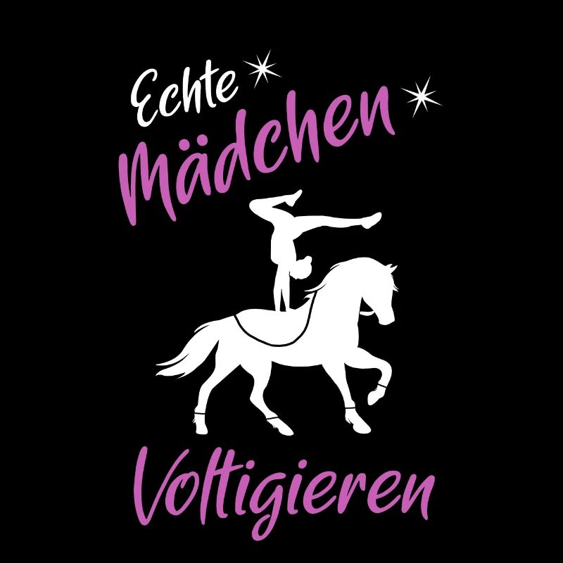 Echte Mädchen voltigieren